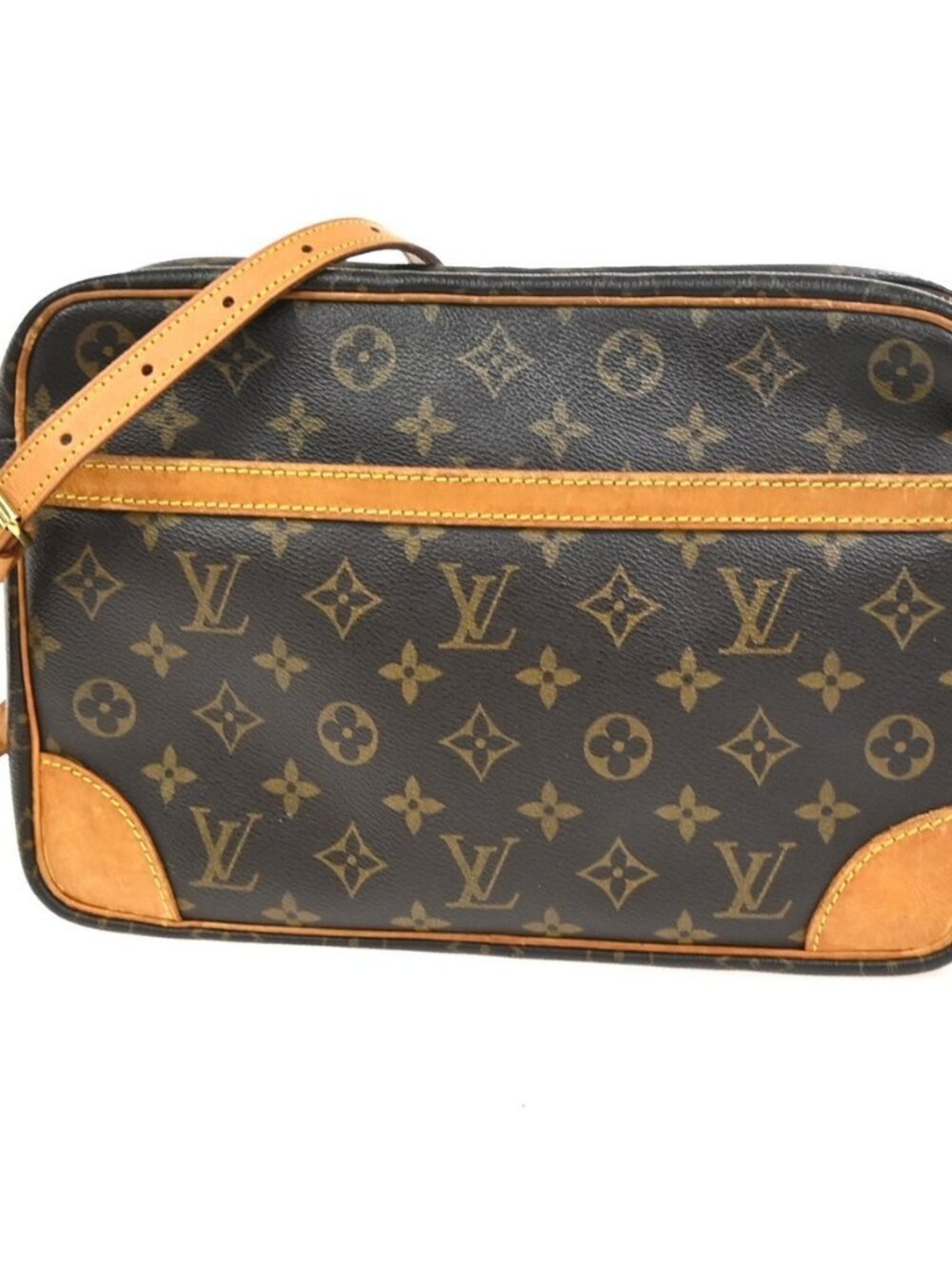 LOUIS VUITTON Trocadero 30 Shoulder Bag Monogram Leather Brown M51272 86TA595
